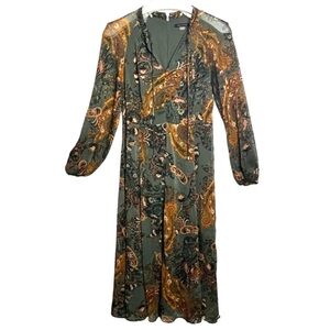TOMMY HILFIGER Paisley Print Midi Dress